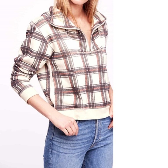 Free People Why Not Zip Sweatshirt - Picture 1 of 7